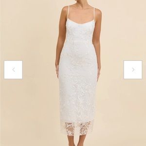 Park and Fifth Madison White Midi Dress Bridal